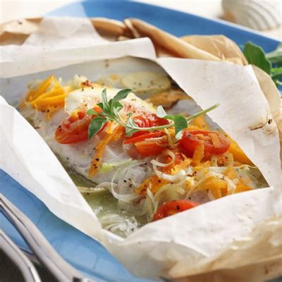  Papillote de Poisson à la Valencienne : Un Délice Méditerranéen aux Aromes Vibrants et à la Texture Fondante !